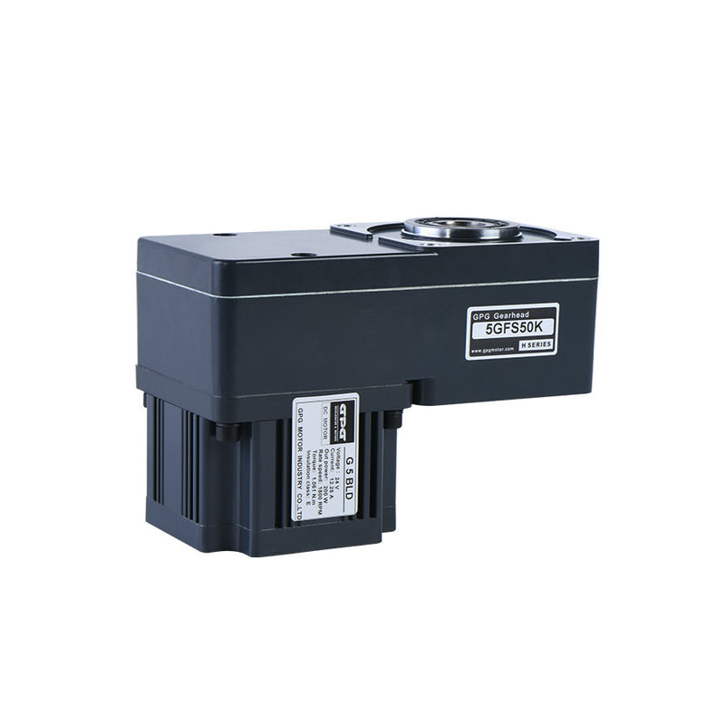 40w 80mm αβούρτσιστο συνεχές Gearmotor 12v 24v με το κοίλο επίπεδο κιβώτιο ταχυτήτων 4GFS5-200K