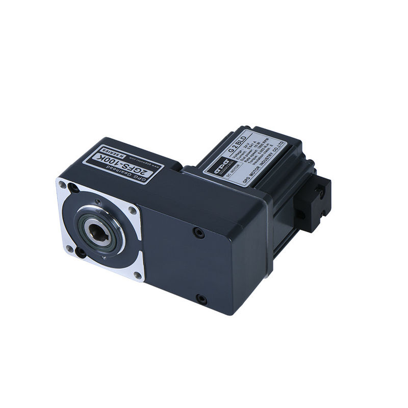 40w 80mm αβούρτσιστο συνεχές Gearmotor 12v 24v με το κοίλο επίπεδο κιβώτιο ταχυτήτων 4GFS5-200K