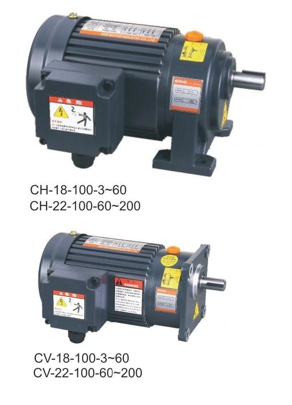 κιβώτιο ταχυτήτων 3 ηλεκτρικών κινητήρων 100w 0.125hp μηχανή φάσης με το κιβώτιο ταχυτήτων 18mm μείωσης άξονας